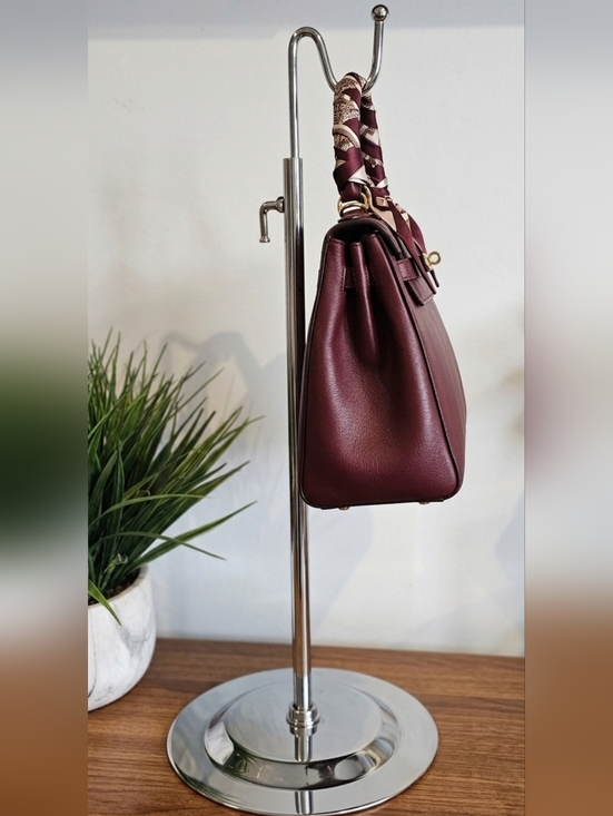 The Unbranded Brand Handbags - Chrome Bag Stand for Women Bags - Polished Silver Finish